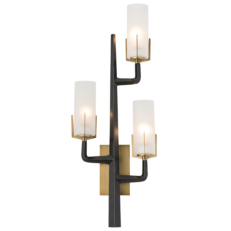 Бра Arteriors GRIFFIN SCONCE Черный Латунь Белый в Уфе | Loft Concept 