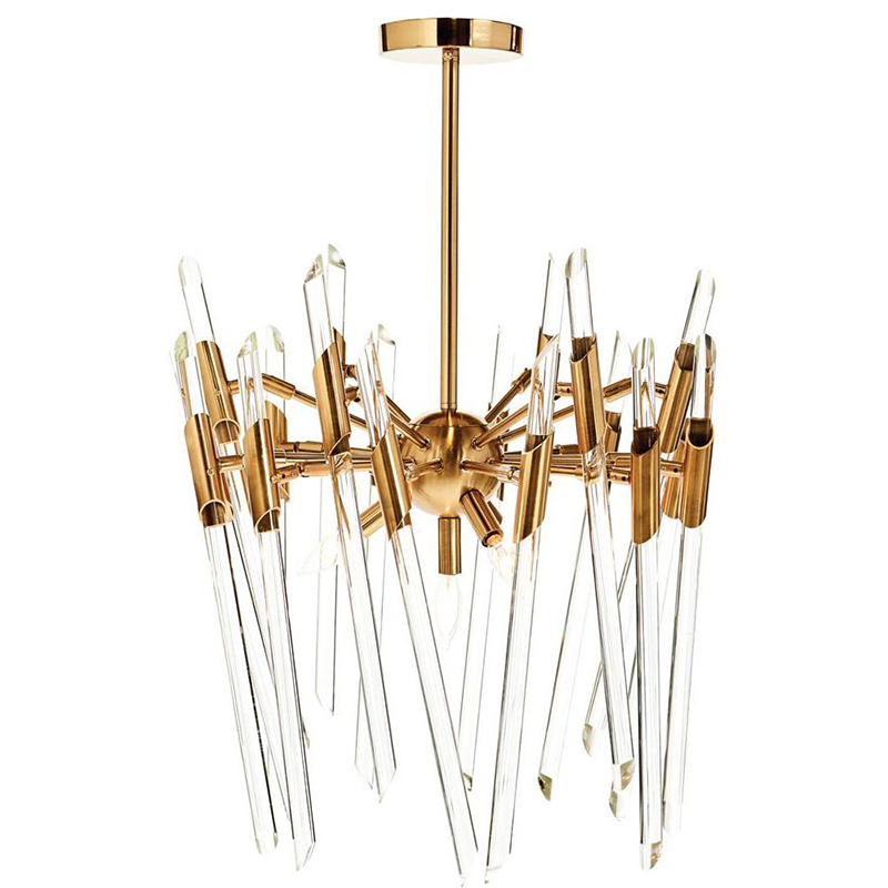 Люстра Ice Rods Chandelier brass Латунь в Уфе | Loft Concept 