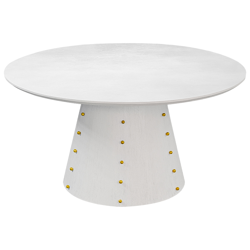 Las Vegas Table White Burl Обеденный Стол ivory ( слоновая кость ) Золотой в Уфе | Loft Concept 