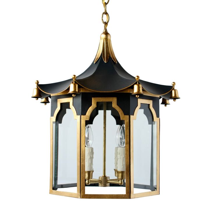 Люстра Pendant Lamp Chinese Pagoda Черный Золотой в Уфе | Loft Concept 