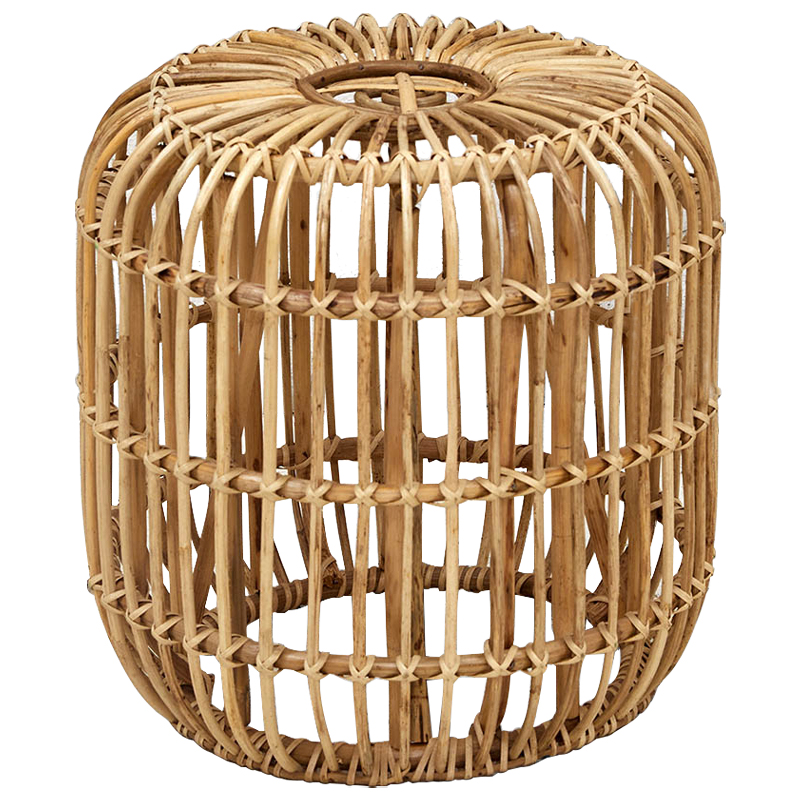 Плетеный приставной столик Wicker Side Table Древесина в Уфе | Loft Concept 