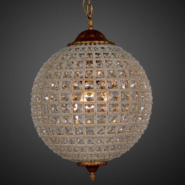 Люстра RH 19th c. Casbah Crystal Pendant 45 Темная бронза винтаж в Уфе | Loft Concept 