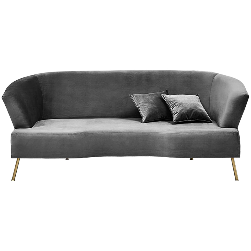 Диван Isis Sofa Gray Серый Золотой в Уфе | Loft Concept 