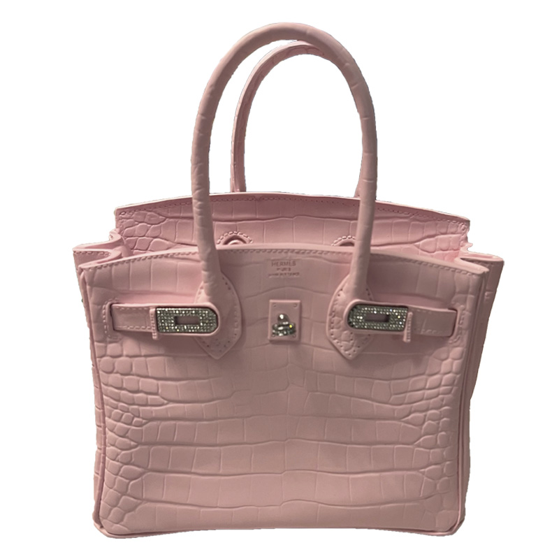 Декоративная ваза в виде сумки Birkin Bag Vase Pink Розовый в Уфе | Loft Concept 