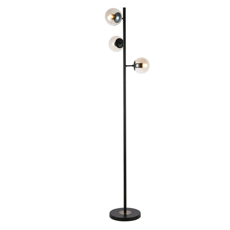 Торшер Modo Floor Lamp Ambre Black Черный Янтарный в Уфе | Loft Concept 