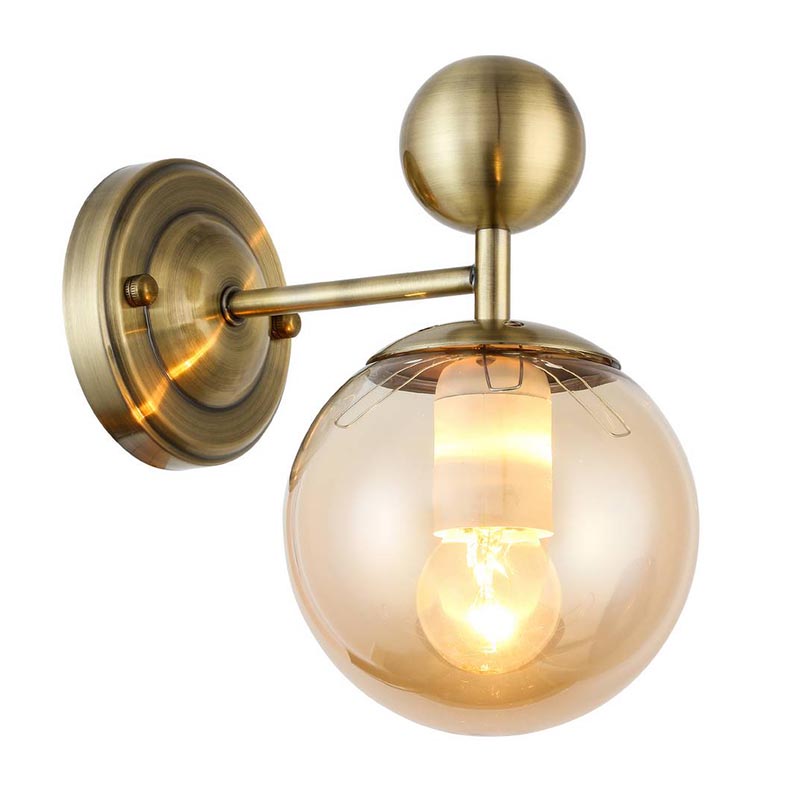 Бра Demian Bronze Wall Lamp Бронза Янтарный в Уфе | Loft Concept 