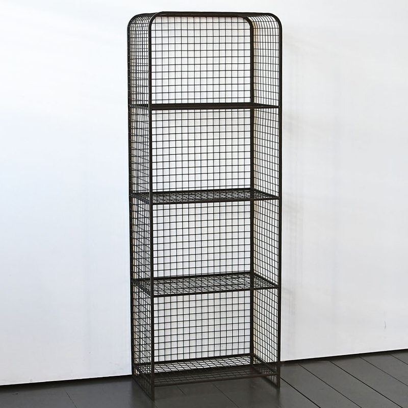 Стеллаж Knott Industrial Metal Rust Rack Черный в Уфе | Loft Concept 