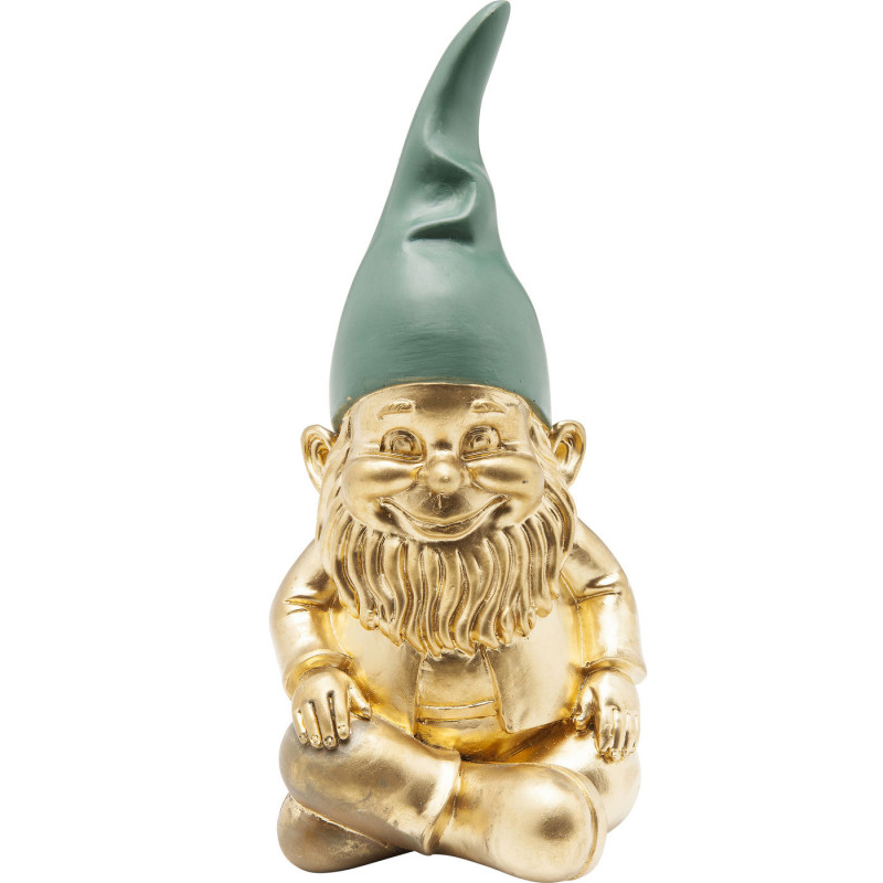 Статуэтка Golden Sitting Gnome Золотой в Уфе | Loft Concept 