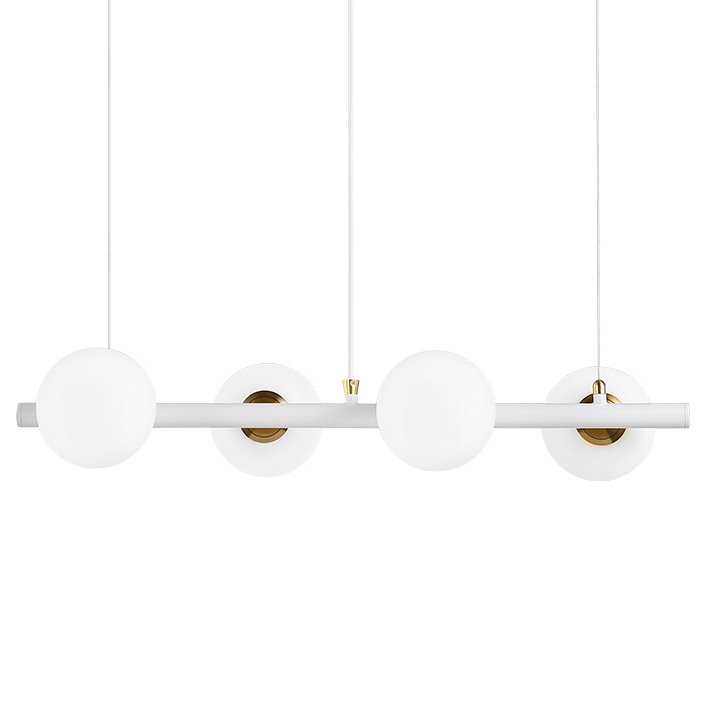 Светильник Bubble Stik four Chandelier Белый Золотой в Уфе | Loft Concept 