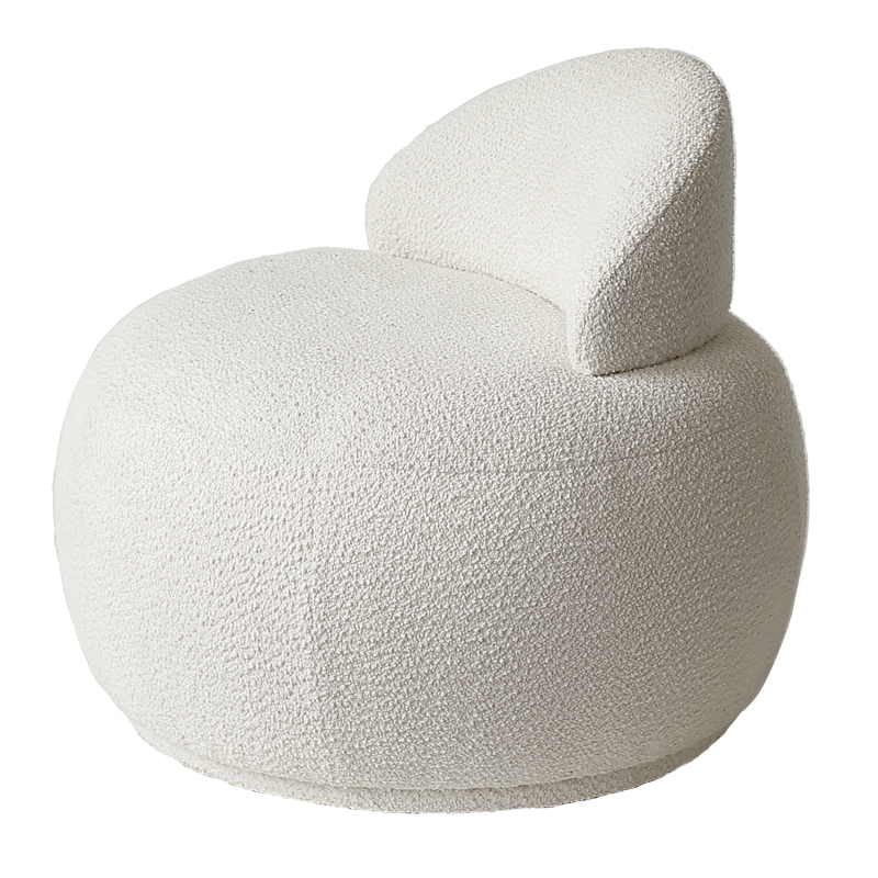 Кресло Boucle Snowball Armchair Белый в Уфе | Loft Concept 