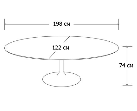 Стол Oval Tulip в Уфе