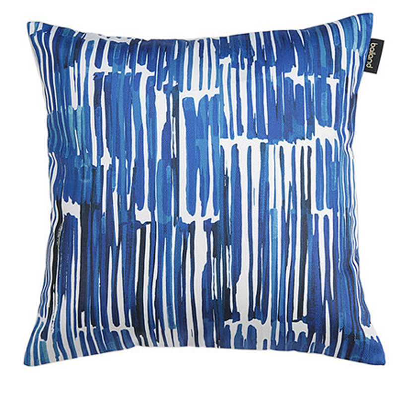 Подушка Pillow Indigo blue Синий Белый в Уфе | Loft Concept 