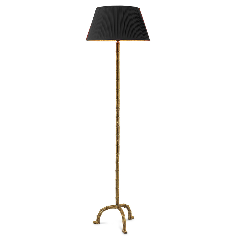 Торшер Eichholtz Floor Lamp Le Coultre Винтажная латунь Черный в Уфе | Loft Concept 