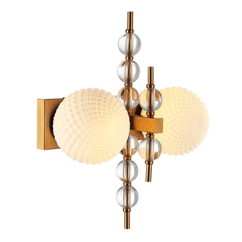 Бра Addelyn Sconce Белый Латунь в Уфе | Loft Concept 