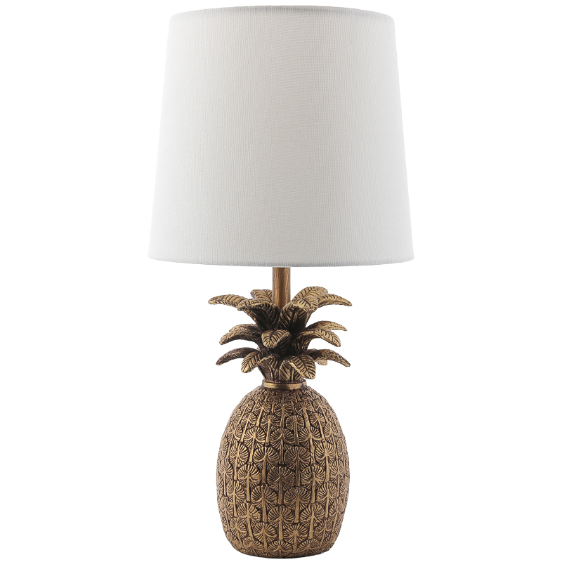 Настольная лампа Pineapple Table lamp Белый Золотой в Уфе | Loft Concept 