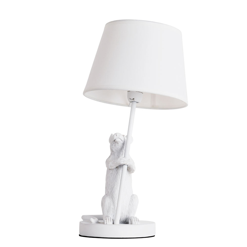 Настольная лампа White Mouse holding a lamp Белый в Уфе | Loft Concept 