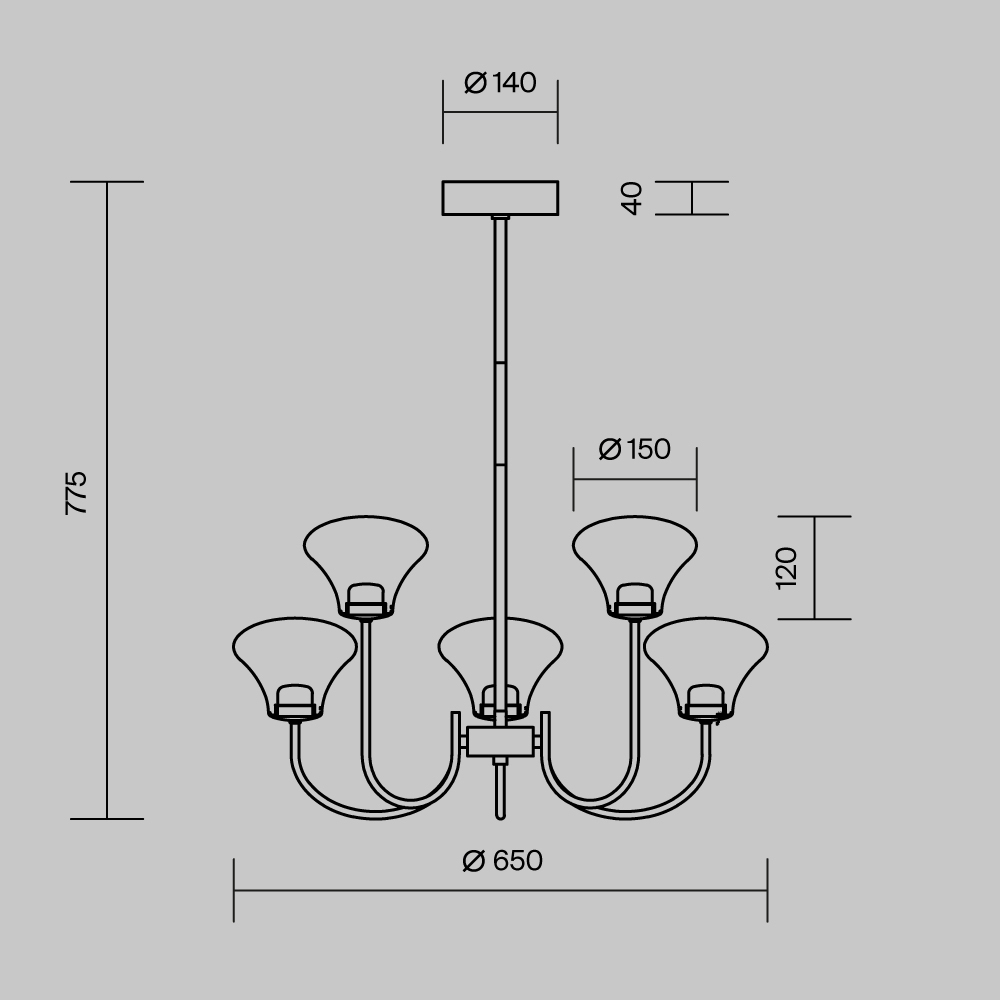 Люстра подвесная Dynasty 3000К в Уфе
