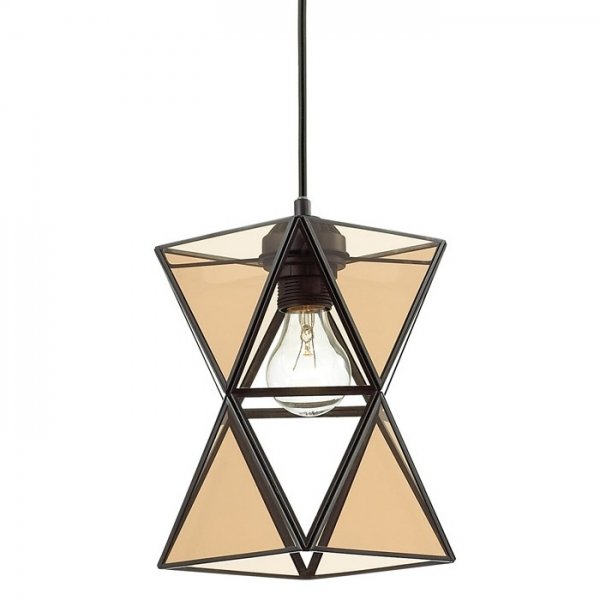 Подвесной светильник PolyPyramid Glass Pendant Cognac Янтарь (Amber) в Уфе | Loft Concept 