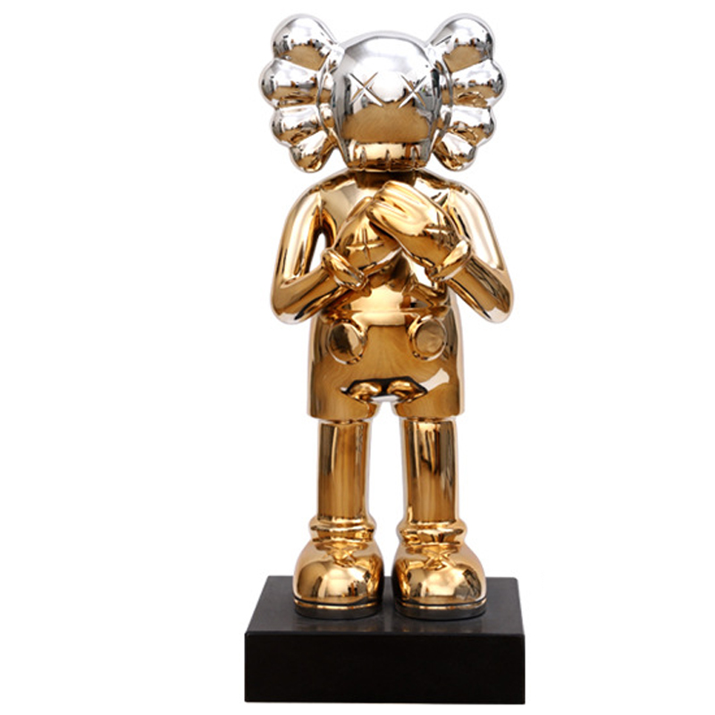 Статуэтка KAWS Gradient Gold Silver on stand Золотой Серебряный в Уфе | Loft Concept 