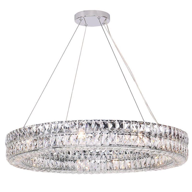 Люстра Crystal Regena Chrome Chandelier 18 Хром Прозрачный (Transparent) в Уфе | Loft Concept 