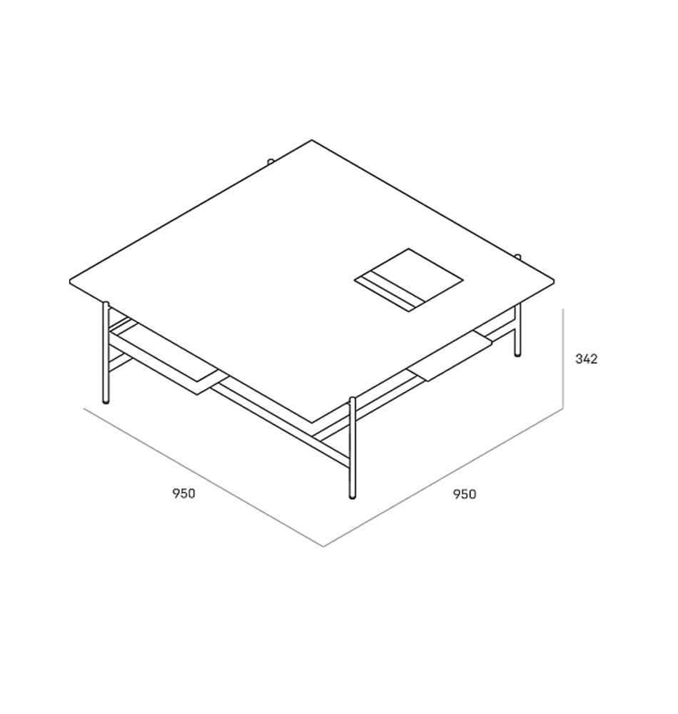 Karat журнальный столик цвета серый камень с съемным подносом в Уфе