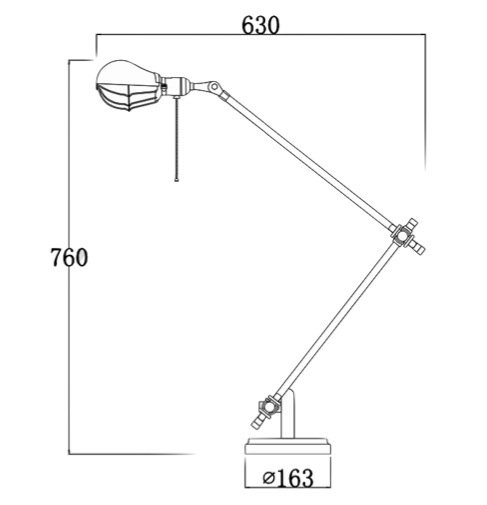 Настольный светильник Steampunk Extension Pole Table 2 в Уфе