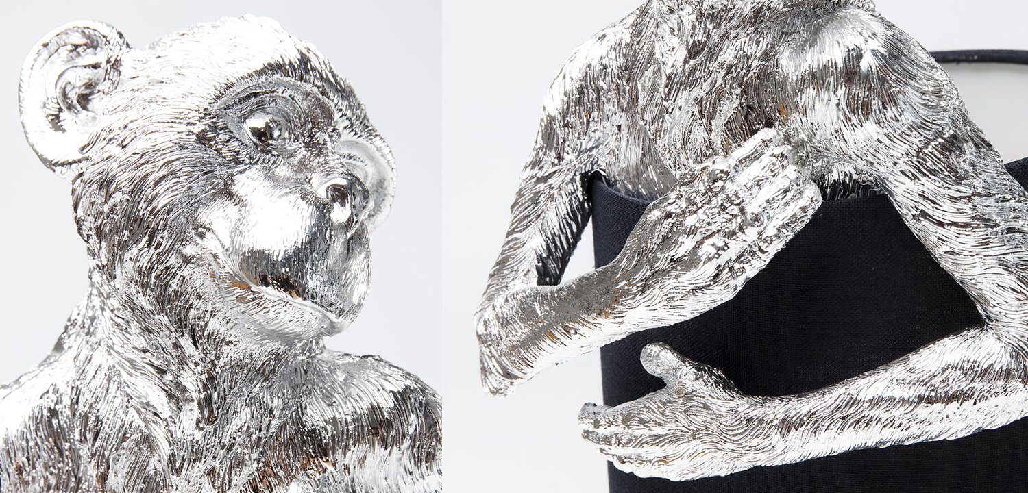 Настольная лампа Silver Monkey Hugging Lampshade - фото