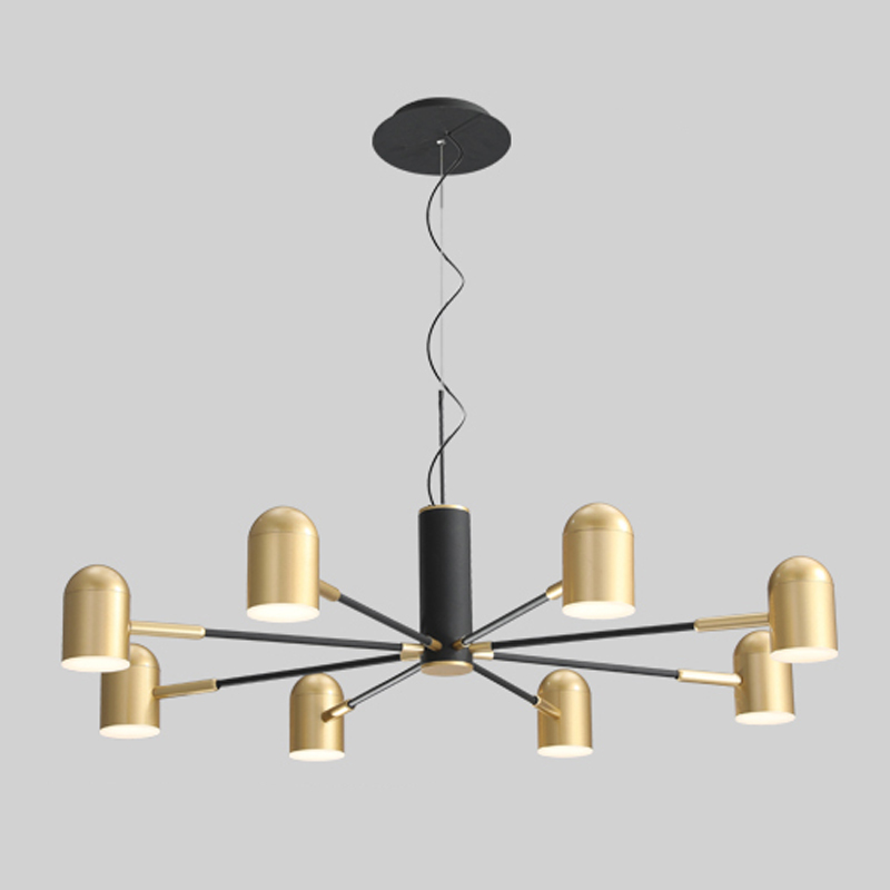 Люстра Desi Loft Chandelier Gold Золотой Черный в Уфе | Loft Concept 