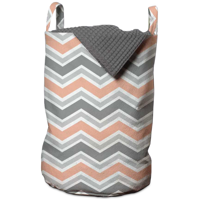 Корзина Gray Chevron Basket Мульти в Уфе | Loft Concept 