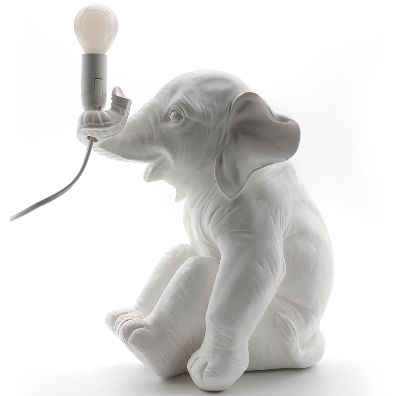 Настольная лампа Table Lamp Elephant Белый в Уфе | Loft Concept 