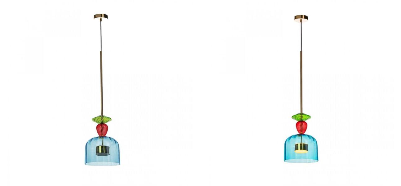 Светильник Flauti Blue Red D20 см - фото №1