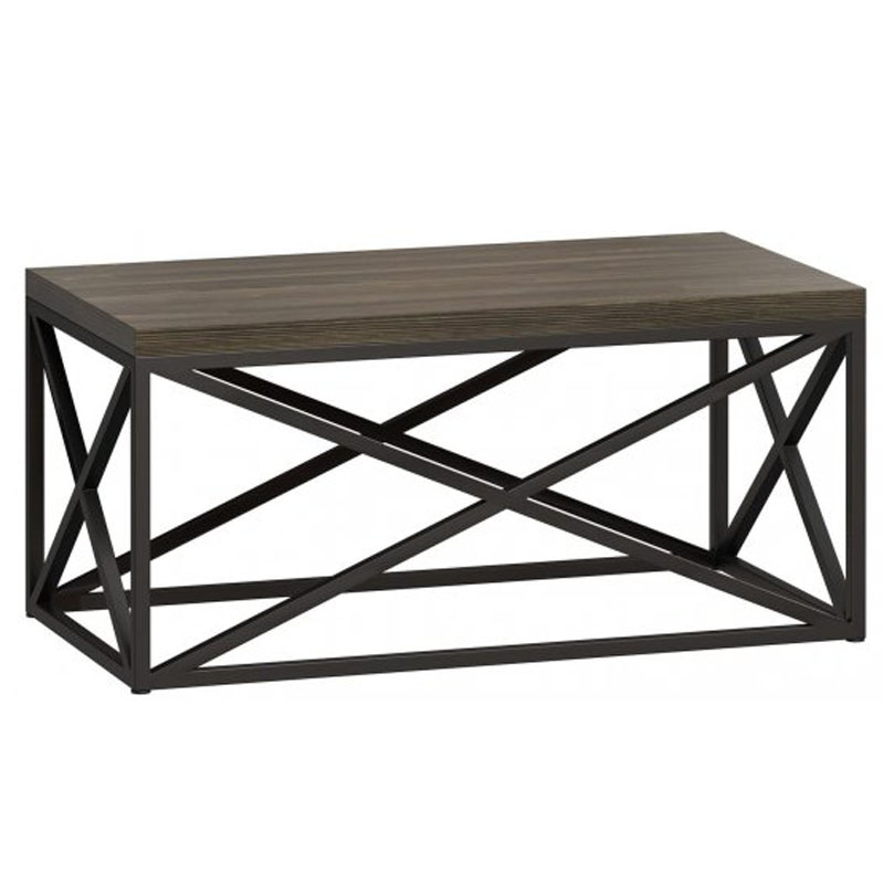 Кофейный стол Industrial Oak Geometric Coffee Table Серый Черный в Уфе | Loft Concept 