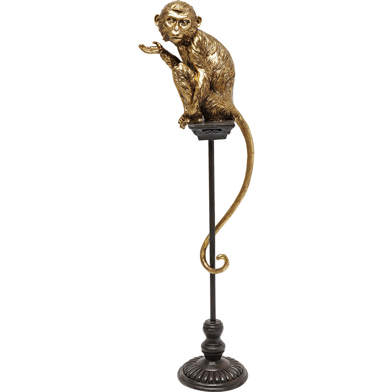 Статуэтка Golden Monkey on a stand Золотой в Уфе | Loft Concept 