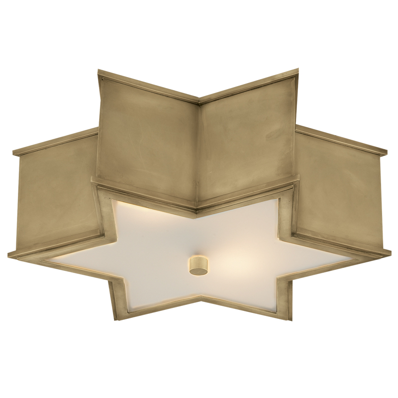 Потолочный светильник Звезда Sophia Flush Mount Brass Латунь в Уфе | Loft Concept 