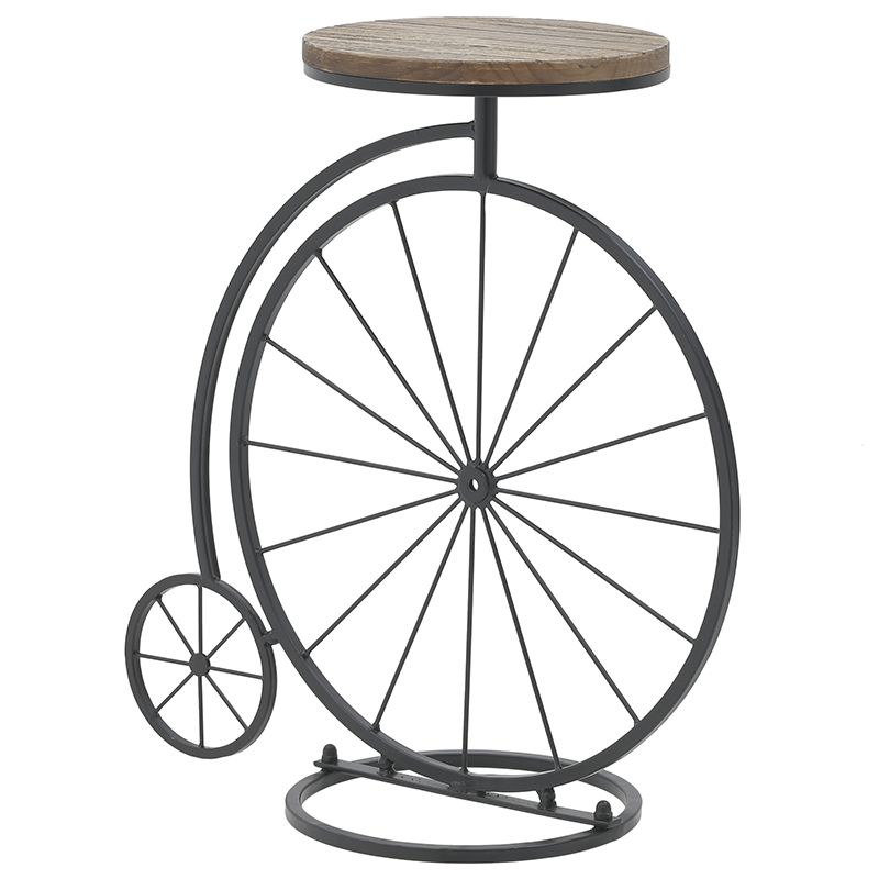 Приставной столик в виде велосипеда Penny-Farthing Side Table Черный Коричневый в Уфе | Loft Concept 