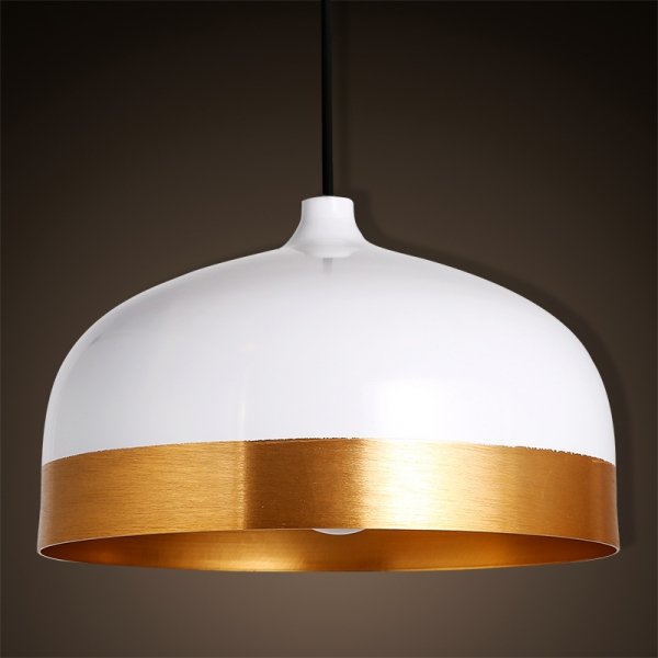 Подвесной светильник Cone Lux Pendant White Белый Глянцевое золото в Уфе | Loft Concept 