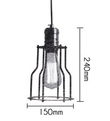 Подвесной светильник Loft Industrial Cage Filament Pendant в Уфе