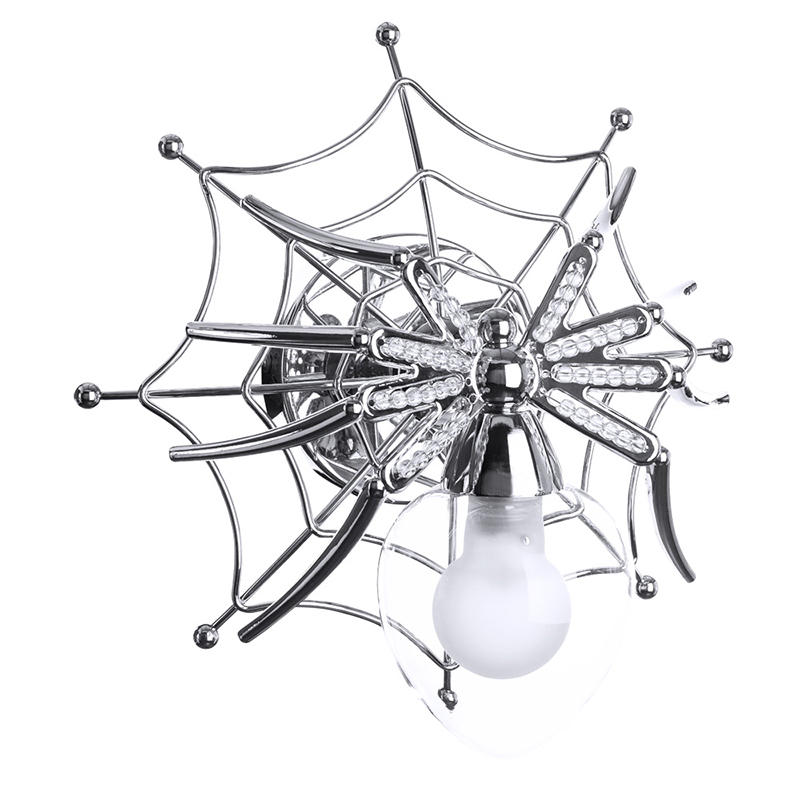 Бра Паук с паутиной Spiders lamp  Серебряный в Уфе | Loft Concept 