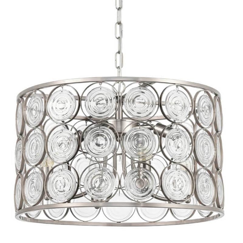 Люстра Edalina Chandelier nickel satin 50 Прозрачный (Transparent) Никель Сатин в Уфе | Loft Concept 