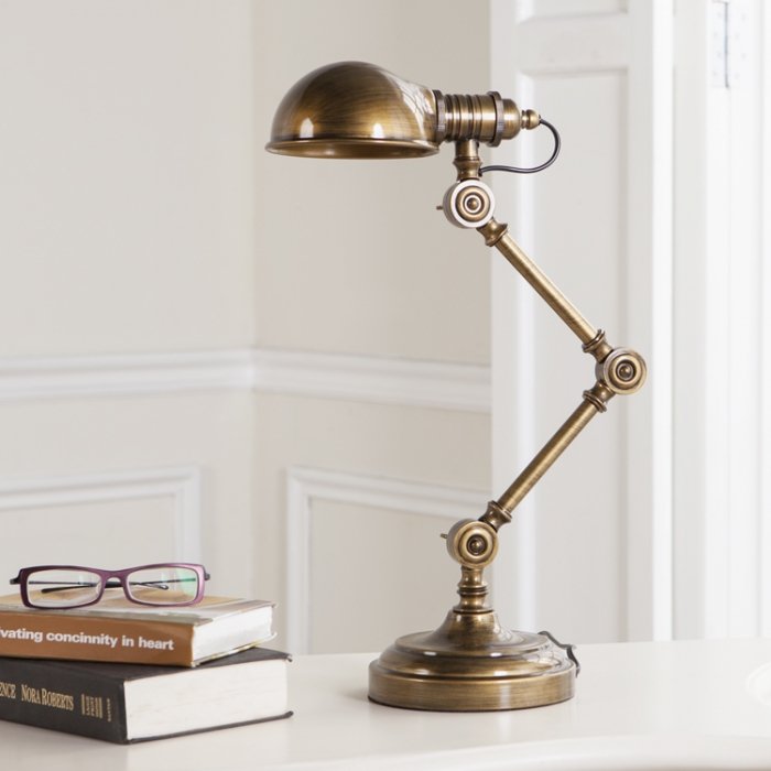 Настольная лампа Brass Steampunk Table Lamp Бронза в Уфе | Loft Concept 