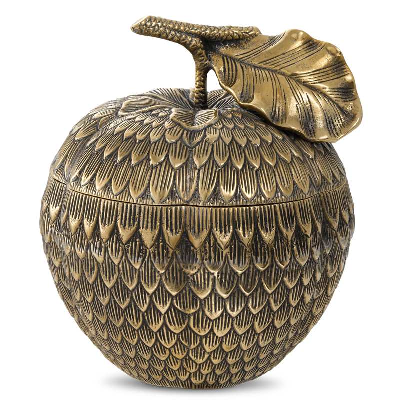 Шкатулка Eichholtz Box Custard Apple brass Винтажная латунь в Уфе | Loft Concept 