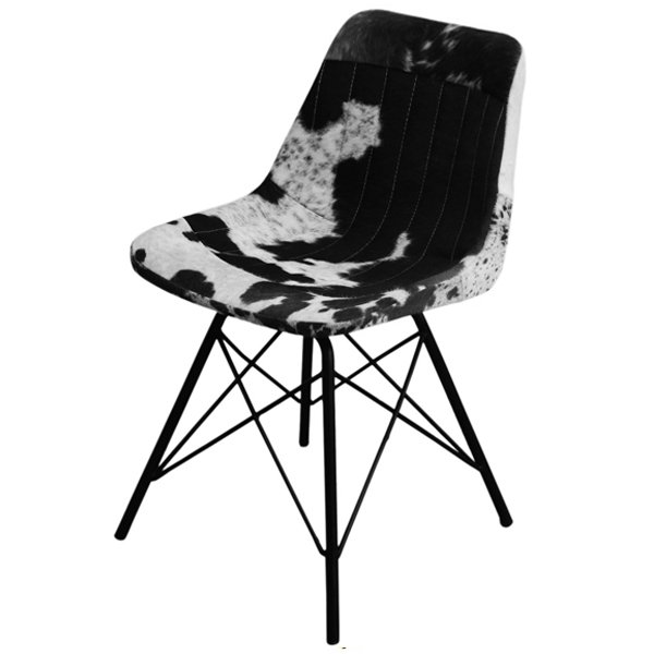 Стул Stlye Cowhide Chair Черно-белый в Уфе | Loft Concept 