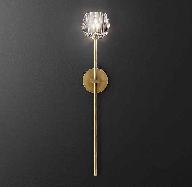 Бра RH Boule de Cristal Long Sconce Brass Латунь в Уфе | Loft Concept 