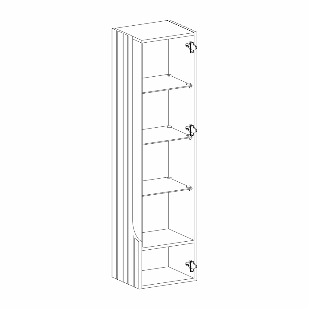 Витрина навесная Expanses of Beauty правое открывание в Уфе