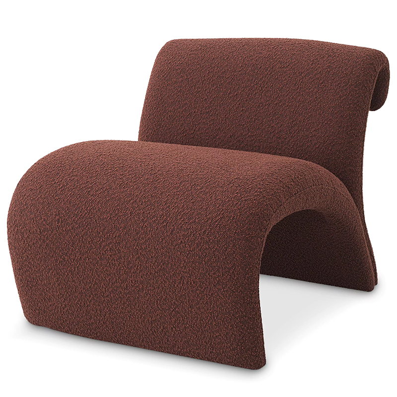 Кресло Eichholtz Chair Vignola Boucle Rouge Бургундский красный в Уфе | Loft Concept 