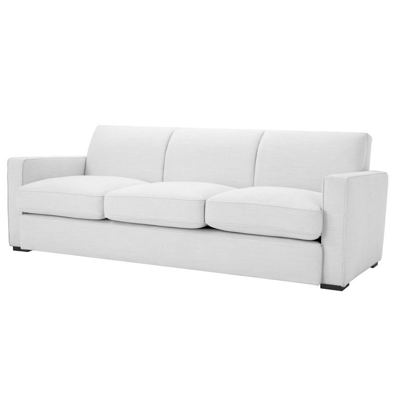 Диван Eichholtz Sofa Edmond white Белый Черный в Уфе | Loft Concept 