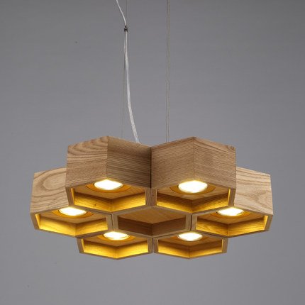 Люстра Honeycomb 6 Loft Wooden Ecolight  в Уфе | Loft Concept 