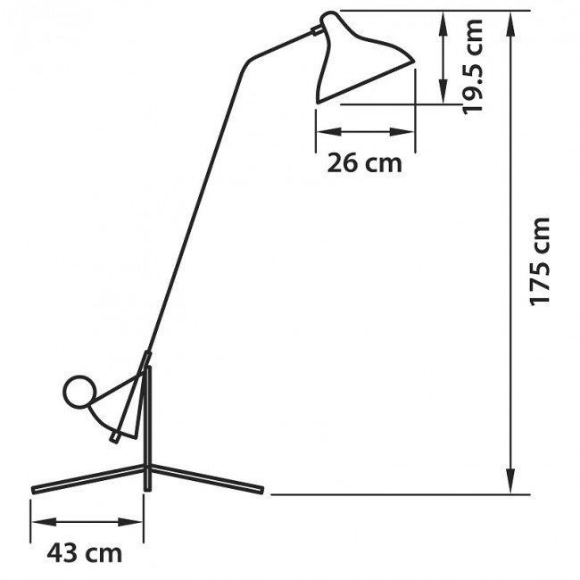 Торшер Lampara Tripod Floor Lamp в Уфе