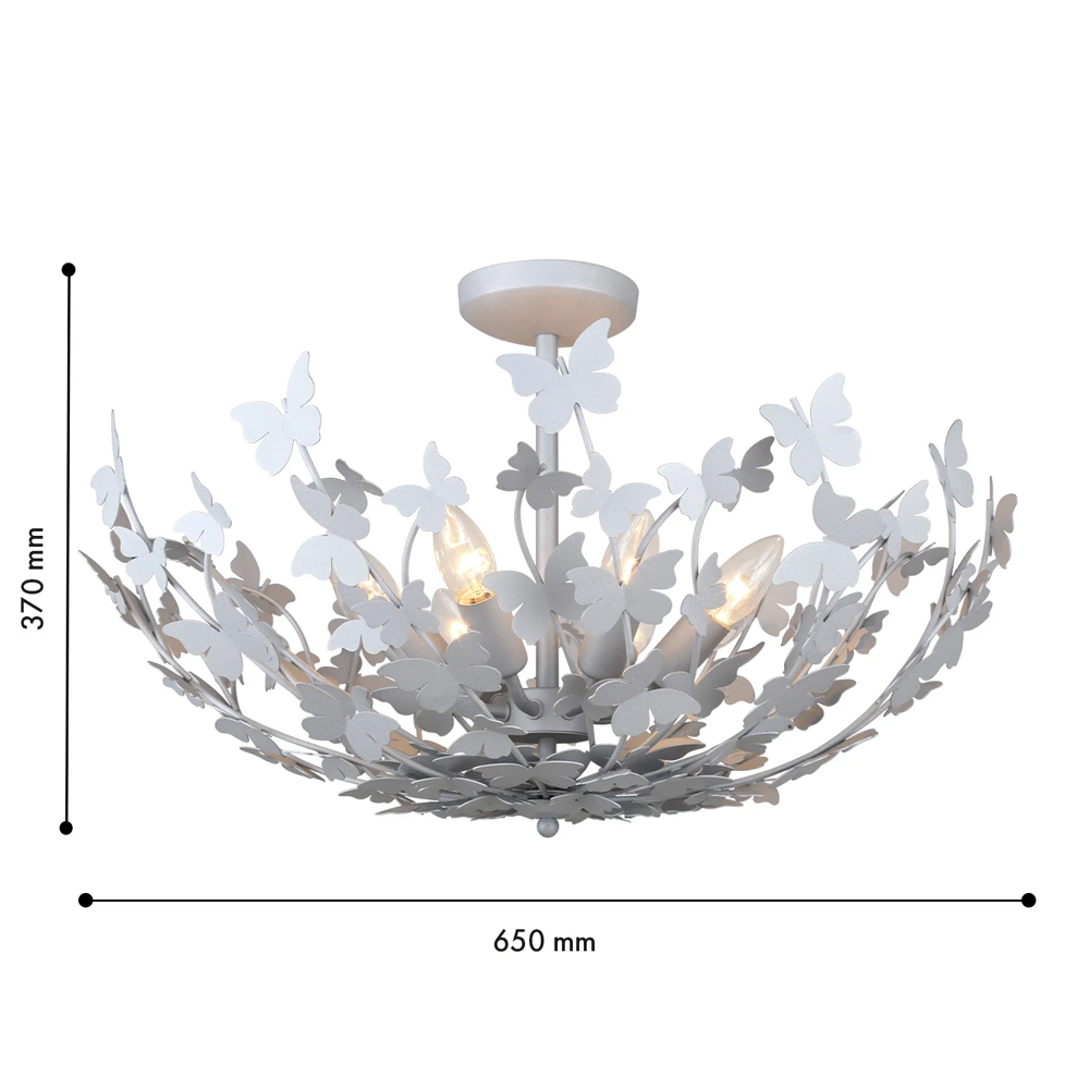 Потолочный светильник с абажуром оформленным в виде стаи бабочек Eternal Butterflies в Уфе