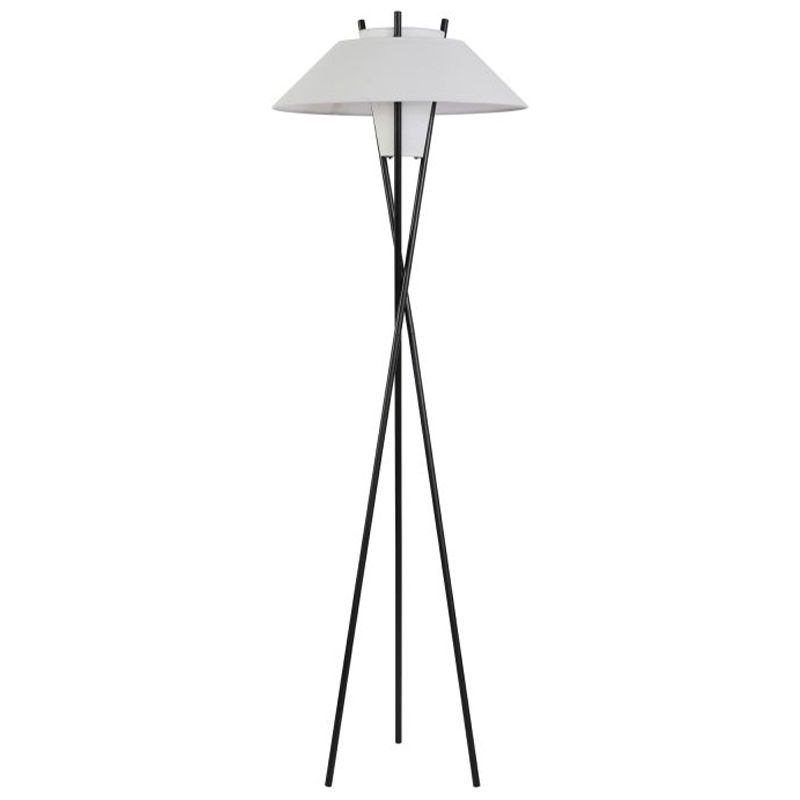 Торшер Chaney Floor Lamp Белый Черный в Уфе | Loft Concept 